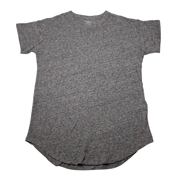 Madewell Whisper Cotton Crewneck Tee Gray XS NWT Soft Lightweight Classic - Picture 5 of 8